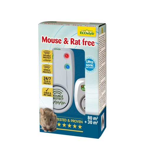 Ecostyle Muizen- En Rattenverjager Mouse & Rat Free 80m² + 30m²